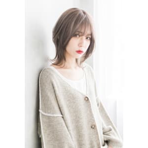 【S.BROOM天王寺店】くびれミディアムレイヤースタイル