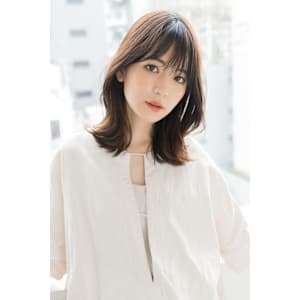 【S.BROOM】韓国風くびれミディアムレイヤースタイル