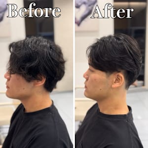 横浜”曲がる縮毛矯正ニュアンスメンズ縮毛矯正