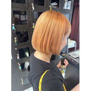 ボブ/オレンジ/ブリーチ【錦糸町北口】anri