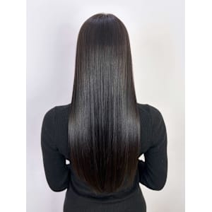 美髪ロング韓国ヘア前髪カットおくれ毛_ba543891