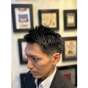 ツーブロックショート