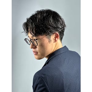 ビジネスパーマ×ツーブロック