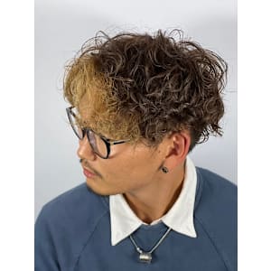 スパイラルパーマ×カラー