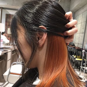 オレンジインナーカラー - EARTH/A 三鷹店【ヘアメイクアース ミタカテン】掲載中