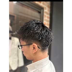 ツーブロックショート