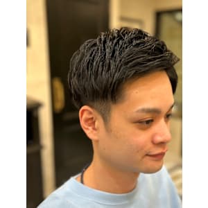 ツーブロックショート