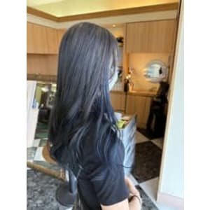 ブリーチあり/インナーブルー【宮崎市/カラー】