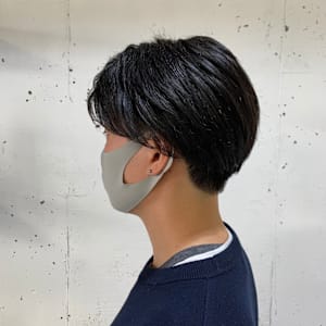 毛流れパーマ×ショートスタイル