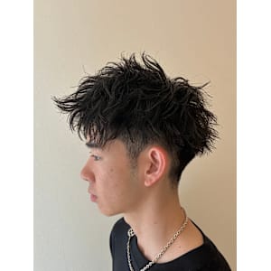 ジェットショート×スパイキーパーマ
