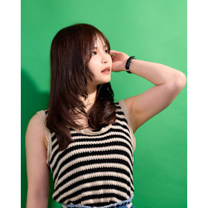 陽にほどける、モーヴピンクレイヤー◎柔らかな動きのレイヤー