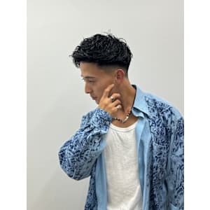 ショートハーパー×スキンフェード