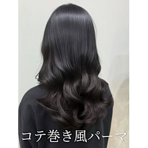 コテ巻き風パーマ/韓国風パーマ/レイヤーカット