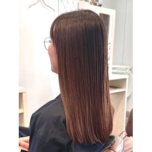 白髪染め白髪ぼかし大人かわいいミディアムショートボブ40代