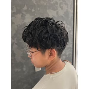 ツーブロックショート