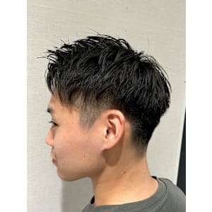 ツーブロックアップバング