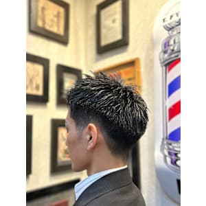 ツーブロックショート