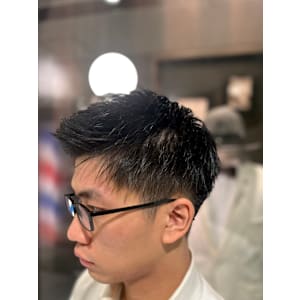 ツーブロックショート