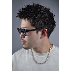 スパイキーショート×パーマ