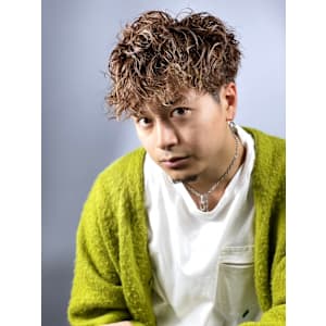 前おろしパーマ×カラー