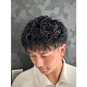 スパイラルパーマ マッシュ