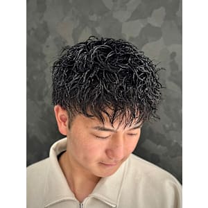 スパイラルパーマ マッシュ