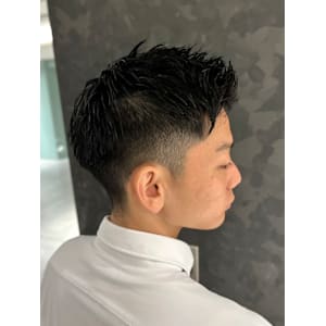 ツーブロックショート