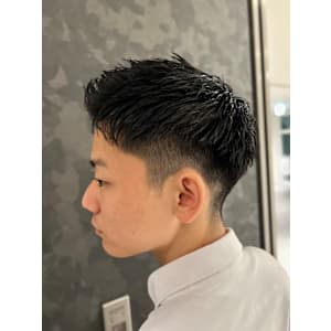 ツーブロックショート