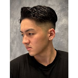 スキンフェード×パーマ