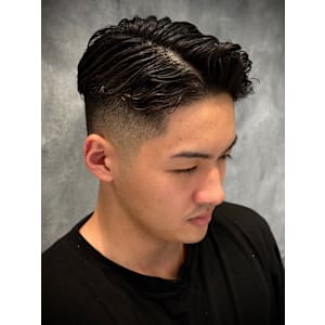 スキンフェード×パーマ