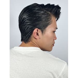 かきあげ風オールバック