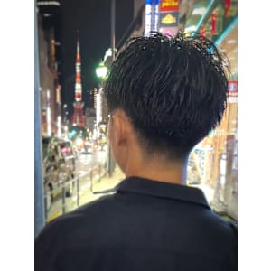 ビジネスパーマ×ツーブロック