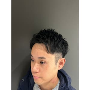 ツーブロックショート