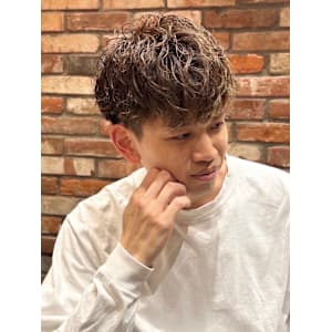 マッシュ×パーマスタイル