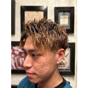 メンズアップバング