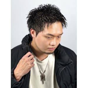 アップバングショートスタイル