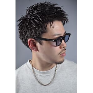 スパイキーショート×パーマ