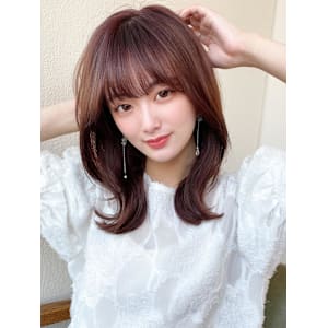 ホワイトグレージュ後れ毛が可愛い顔周りレイヤーミニウルフ - AFLOAT/L 錦糸町【アフロートエル】【アフロートエル キンシチョウ】掲載中