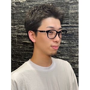 スパイキーショート×ピンパーマ