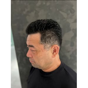 オールバックショート