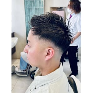 【20代 男性】ロンドンフェードツーブロ（大宮/バーバー）