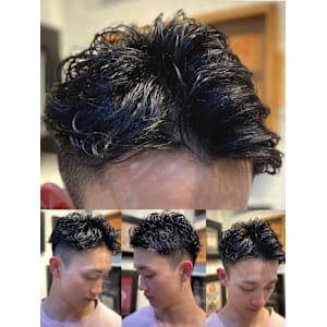 アイロンパーマ×メンズショート