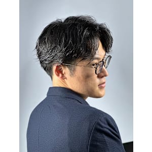 ビジネスパーマ×ツーブロック