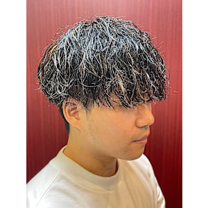 ツイストスパイラルパーマ×ツーブロック