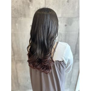 ブリーチなし◎ピンクグラデーション