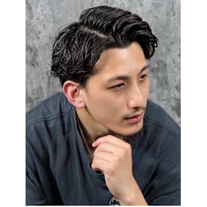 かきあげナチュラルパーマ