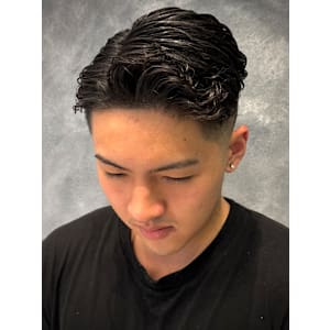 スキンフェード×パーマ