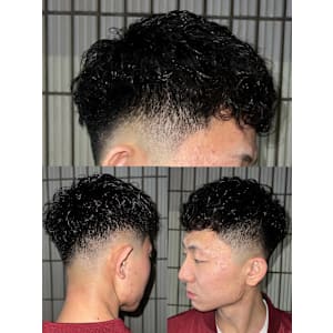 クロップスタイル×パーマ