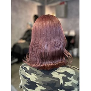 ななせ/ブリーチカラー/くすみピンク/透明感カラー