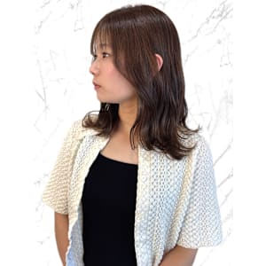 【MICHI 富田店　古作蓮】髪質改善 ナチュラルブラウン